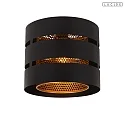 ceiling luminaire ROSAS E27 IP20, brass, black dimmable