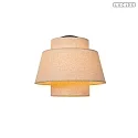 ceiling luminaire TRIBUTE E27 IP20, beige, black dimmable