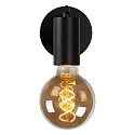 Lucide wall luminaire LEANNE square E27 IP20, black