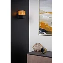 Lucide wall luminaire RENATE square E27 IP20, gold matt, brass, black