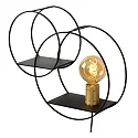 Lucide wall luminaire CIRCLE round E27 IP20, gold matt, brass, black 