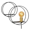 Lucide wall luminaire CIRCLE round E27 IP20, gold matt, brass, black 