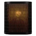 Lucide wall luminaire TAGALOG square E27 IP20, wood, black