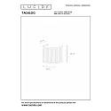 Lucide wall luminaire TAGALOG square E27 IP20, wood, black