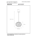 Lucide pendant luminaire MALUNGA round E27 IP20, grey