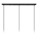 Lucide pendant luminaire WOLFRAM 3 flames, oval E27 IP20, gold matt, brass, black