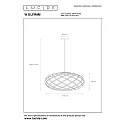 pendant luminaire WOLFRAM oval E27 IP20