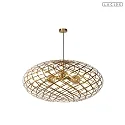 pendant luminaire WOLFRAM E27 IP20, brass dimmable