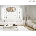 pendant luminaire WOLFRAM E27 IP20, brass dimmable
