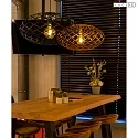 pendant luminaire WOLFRAM E27 IP20, brass dimmable