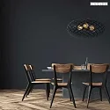 Lucide Pendelleuchte WOLFRAM Ø 100 cm 3x E27 IP20 , schwarz