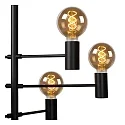 Lucide pendant luminaire LEANNE 6 flames, round E27 IP20, black