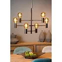 Lucide pendant luminaire LEANNE 6 flames, round E27 IP20, black