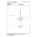 Lucide pendant luminaire LEANNE 10 flames, round E27 IP20, black