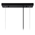 Lucide pendant luminaire SANSA 3 flames, square E27 IP20, gold matt, brass, black