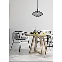Lucide pendant luminaire MESH oval E27 IP20, black