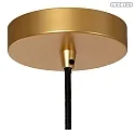 Lucide pendant luminaire MESH E27 IP20, brass, black dimmable