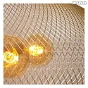 Lucide pendant luminaire MESH E27 IP20, brass, black dimmable
