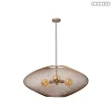 pendant luminaire MESH E27 IP20, brass, black dimmable