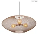 pendant luminaire MESH E27 IP20, brass, black dimmable