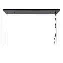 Lucide pendant luminaire MIRAVELLE 6 flames, square GU10 IP20, black