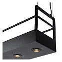 Lucide pendant luminaire MIRAVELLE 6 flames, square GU10 IP20, black