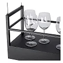 Lucide pendant luminaire MIRAVELLE 6 flames, square GU10 IP20, black
