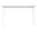 pendant luminaire MIRAVELLE 6 flames, square GU10 IP20, black