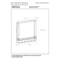 pendant luminaire MIRAVELLE 6 flames, square GU10 IP20, black