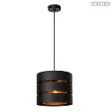 pendant luminaire ROSAS E27 IP20, brass, black dimmable