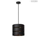 Lucide pendant luminaire ROSAS E27 IP20, brass, black dimmable