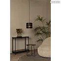 Lucide pendant luminaire ROSAS E27 IP20, brass, black dimmable