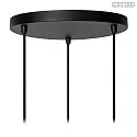 Lucide pendant luminaire ROSAS 3 flames E27 IP20, brass, black dimmable