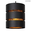 Lucide pendant luminaire ROSAS 3 flames E27 IP20, brass, black dimmable