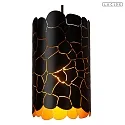 Lucide pendant luminaire ALMELO 3 flames E27 IP20, brass, black dimmable