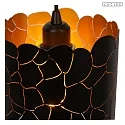 Lucide pendant luminaire ALMELO 3 flames E27 IP20, brass, black dimmable
