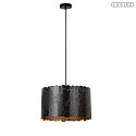 Lucide Pendelleuchte ALMELO 1x E27 IP20 schwarz