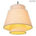 Lucide pendant luminaire TRIBUTE 3 flames E27 IP20, beige, black dimmable