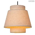 Lucide pendant luminaire TRIBUTE 3 flames E27 IP20, beige, black dimmable