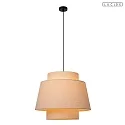 pendant luminaire TRIBUTE E27 IP20, beige, black dimmable