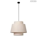 Lucide pendant luminaire TRIBUTE E27 IP20, beige, black dimmable