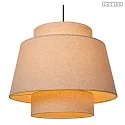 Lucide pendant luminaire TRIBUTE E27 IP20, beige, black dimmable
