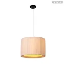 pendant luminaire FOLD E27 IP20, black, white dimmable