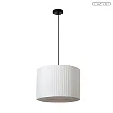 Lucide pendant luminaire FOLD E27 IP20, black, white dimmable
