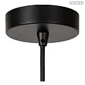 Lucide pendant luminaire FOLD E27 IP20, black, white dimmable