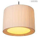 Lucide pendant luminaire FOLD E27 IP20, black, white dimmable