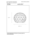 Tischleuchte OTONA, Ø 25 cm, 1xE27