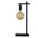 Lucide table lamp LEANNE square E27 IP20, black 