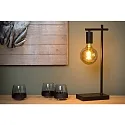 Lucide table lamp LEANNE square E27 IP20, black 