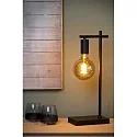 Lucide table lamp LEANNE square E27 IP20, black 